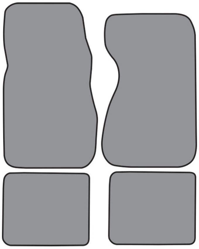 ACC 1975-1980 Mercury Monarch Floor Mat 4pc (FM216F FM18R) Cutpile