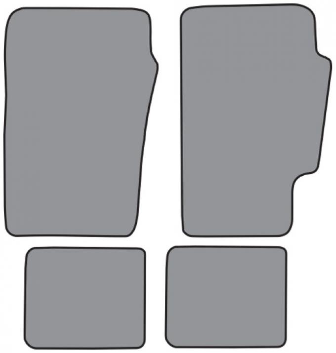 ACC 1986-1989 Acura Integra 3DR Floor Mat 4pc (AC673F FM18R) Cutpile
