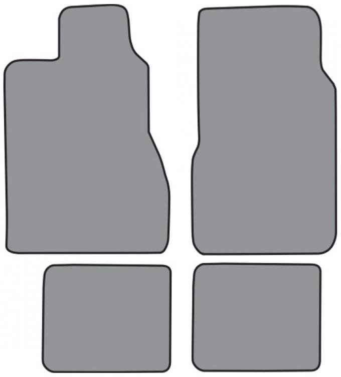 ACC 1987-1988 Nissan 200SX Floor Mat 4pc (DA574F FM18R) Cutpile