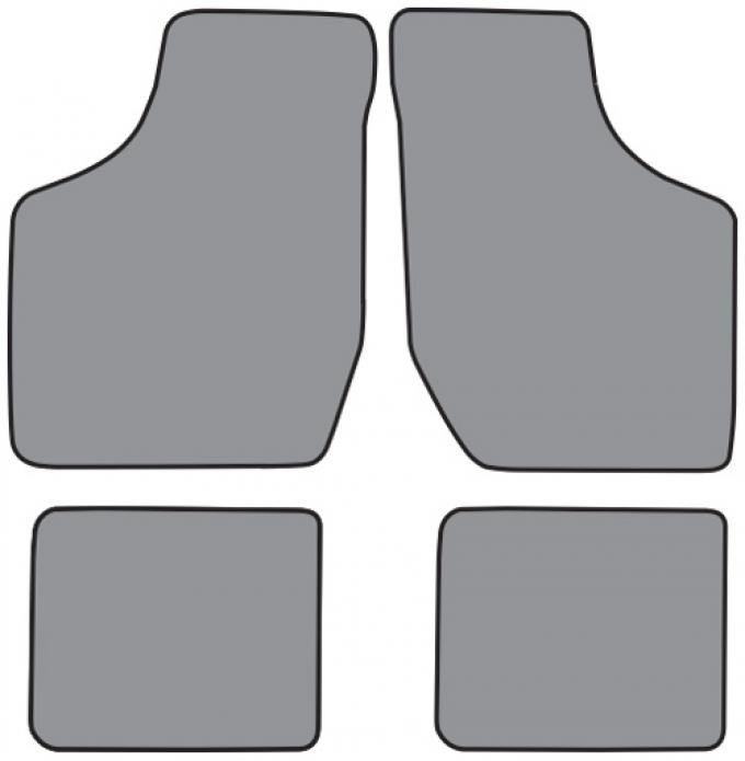 ACC 1982-1990 Chevrolet Celebrity Floor Mat 4pc (FM08F FM18R) Cutpile