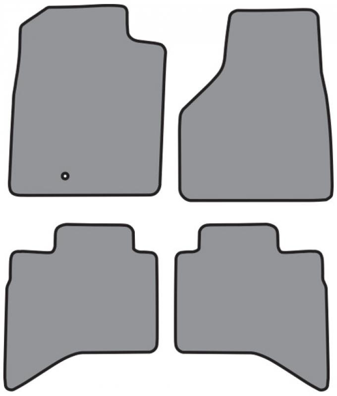 ACC 2002-2009 Dodge Ram 3500 Quad Cab Floor Mat 4pc (FM297F FM297R) Cutpile