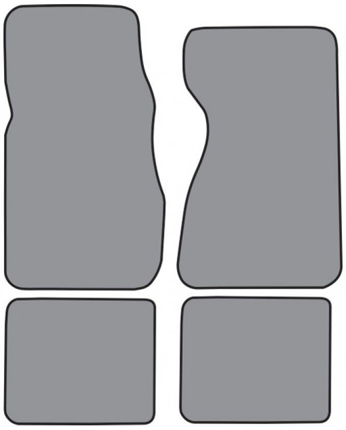 ACC 1982-1985 Lincoln Continental Floor Mat 4pc (LC243F FM18R) Cutpile