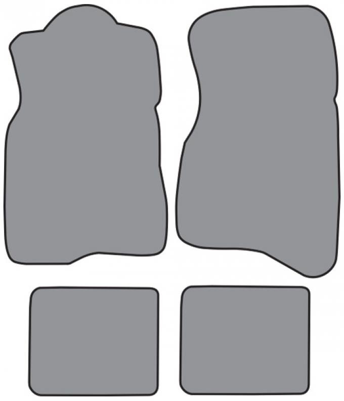 ACC 1976 Volvo 262 Floor Mat 4pc (VO452F FM18R) Cutpile