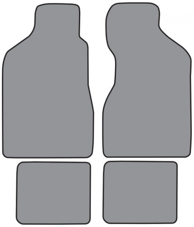 ACC 1980-1983 Toyota Corolla Floor Mat 4pc (TO424F FM18R) Cutpile
