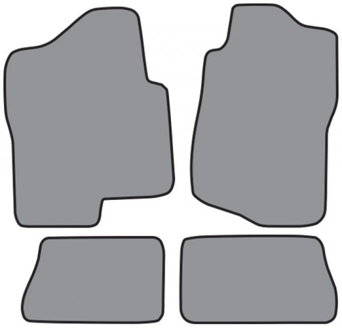 ACC 2007-2013 Chevrolet Silverado 1500 Crew Cab Floor Mat 4pc (FM330F FM330R) Cutpile
