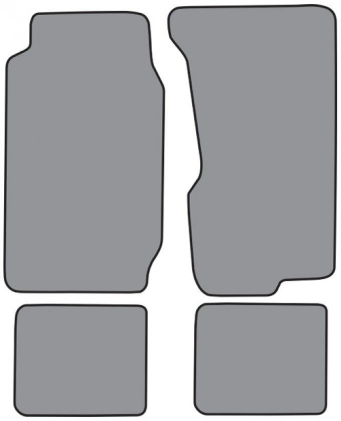 ACC 1974-1983 Jeep Wagoneer Floor Mat 4pc (FM414F FM18R) Cutpile