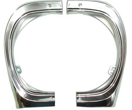 Ted Williams Enterprises LLC Headlamp Eyebrow Moldings, LH/RH Pair, 65 Chevy II Nova C-D2-1410