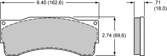 Wilwood Brakes Street Performance / Racing Pads - Plate: 6318 - Compound: BP-10 150-9118K