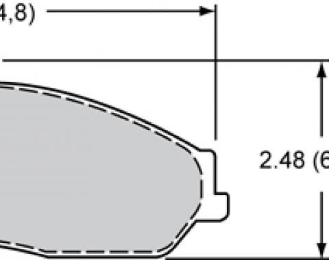 Wilwood Brakes Street Performance / Racing Pads - Plate: D731 - Compound: PolyMatrix Q 15Q-8012K