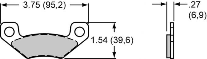 Wilwood Brakes Power Sports / Industrial Pads - Plate: 6407 - Compound: Sintered Metallic 150-7646K