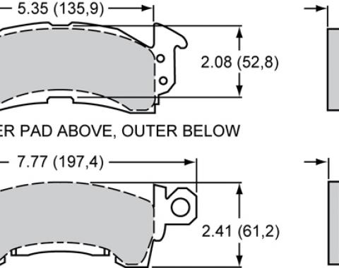 Wilwood Brakes Street Performance / Racing Pads - Plate: D52 - Compound: PolyMatrix Q 15Q-6830K