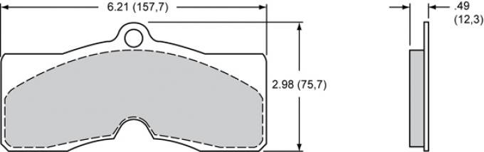 Wilwood Brakes Street Performance / Racing Pads - Plate: D8 - Compound: PolyMatrix Q 15Q-8623K