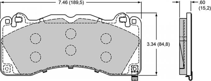 Wilwood Brakes Street Performance / Racing Pads - Plate: D1792 - Compound: PCM 150-14939K