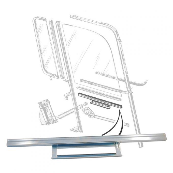 Dennis Carpenter Door Glass Lift Channel - 1957-60 Ford Truck B7C-8121458-A