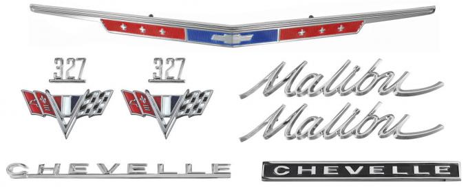 Chevelle And Malibu Emblem Kit, 327, 1967