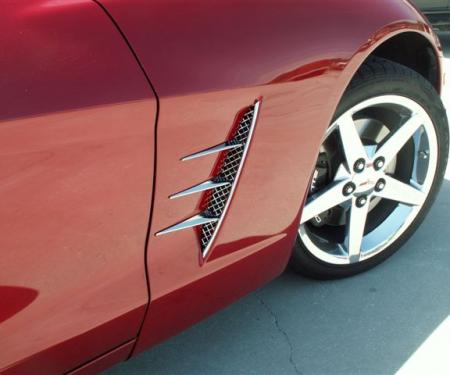 American Car Craft 2005-2013 Chevrolet Corvette Vent Spears w/Laser Mesh Vents 8pc C6 042050