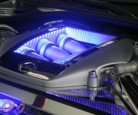 Nissan GT-R Engine Shroud Cover Polished 4Pc Illuminated 2010-2015 163009
