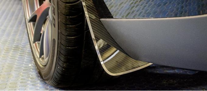 American Car Craft 2015-2017 Dodge Challenger Mud Sport Guards Carbon Fiber 4pc 152045