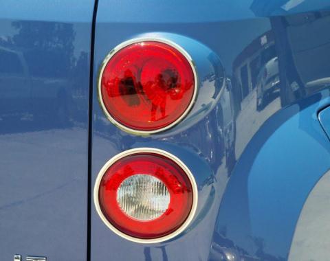 American Car Craft 2006-2010 Chevrolet HHR Taillight Trim Polished w/Satin Rings 422016