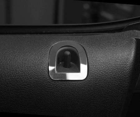 American Car Craft 2010-2012 Ford Mustang Door Lock Trim Polished 2pc 271015