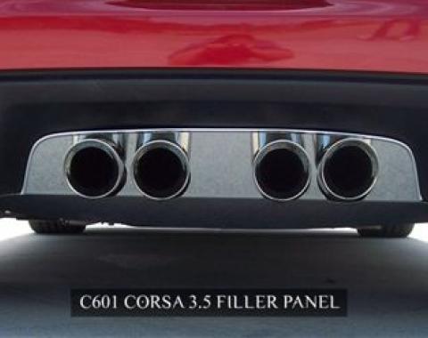 American Car Craft 2005-2013 Chevrolet Corvette Exhaust Filler Panel Corsa 3.5 Polished 042007