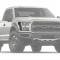 American Car Craft 2017 Ford F-150 Extended Fender Insert Headlight Trim Carbon Fiber Wrap Vinyl 2pc 772053
