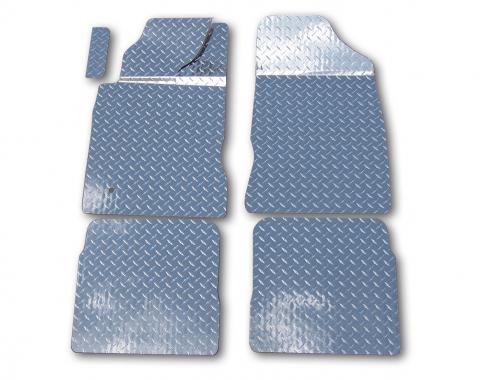 American Car Craft 2001-2005 Chrysler PT Cruiser Floor Mats Diamond Plate Aluminum 5pc 711024