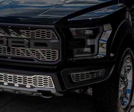 American Car Craft 2017 Ford F-150 Front Lower Grille Replacement Satin Stainless 1pc 772078