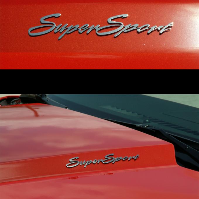 American Car Craft 2010-2015 Chevrolet Camaro Exterior Badges Polished "Super Sport" 2pc 102007