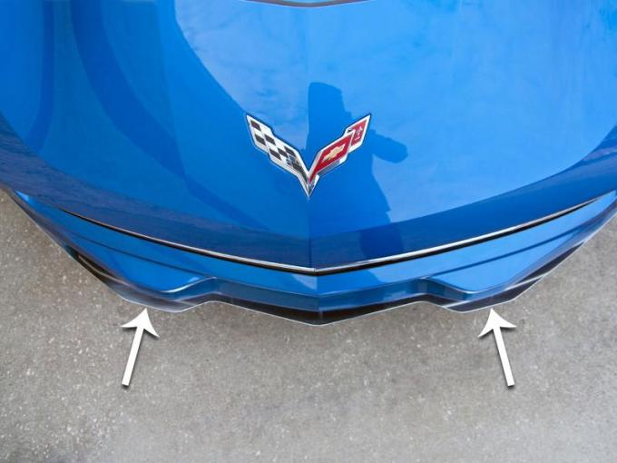 American Car Craft 2014-2019 Chevrolet Corvette Lip Spoiler Polished Plain 052057