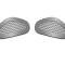 American Car Craft 2010-2013 Nissan GT-R Front Seat Trim Plates Perforated 4pc 161012