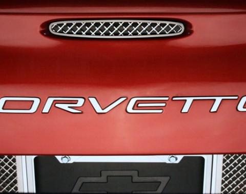 American Car Craft Rear Bumper Letters Polished Corvette GM Licensed 032049