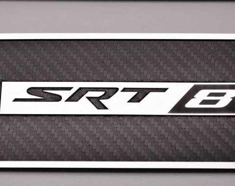 American Car Craft 2008-2020 Dodge Challenger Door Badge Plate Carbon/Fiberglass w/Stainless Trim SRT 8 151040