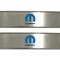 American Car Craft 2008-2020 Dodge Challenger Door Badge Plate Satin Blue "Mopar Style M Inlay" 151030