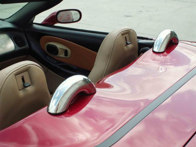 American Car Craft Faux Roll Bars Polished Convertible Stainless 2pc 031006