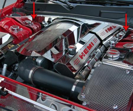 American Car Craft 2009-2019 Dodge Challenger Firewall Satin works only w/ACC Replacement Fuel Rail & Plenum Covers 153056