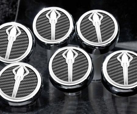 2014-2019 Z06/Z51/C7 Stingray- Fluid Cap Covers w/Stingray Emblem 6Pc Set - Manual Transmission 053016