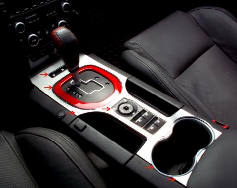 American Car Craft 2008-2009 Pontiac G8 Center Console Trim Bezel Kit 6pc 221008