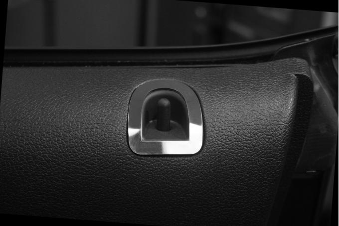 American Car Craft 2010-2012 Ford Mustang Door Lock Trim Polished 2pc 271015