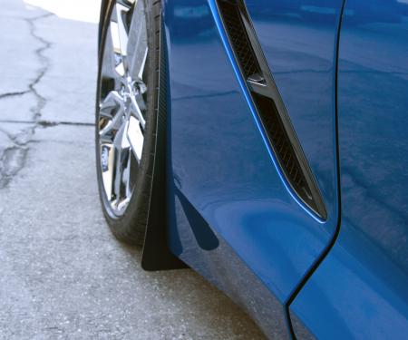 American Car Craft 2015-2019 Chevrolet Corvette Mud Guards Carbon Fiber Wrapped 2pc Rear Only 052093