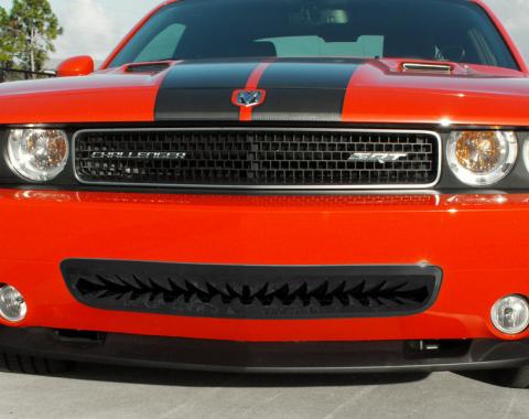 American Car Craft 2008-2010 Dodge Challenger Grille Polished "Shark Tooth" Lower Front Black Powder coat 152019