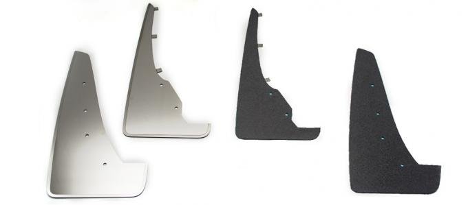 American Car Craft 2015-2017 Dodge Challenger Mud Sport Guards Polished 4pc 152043