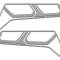 American Car Craft 2014-2019 Chevrolet Corvette Tail Light Trim Kit Polished 8pc 052013