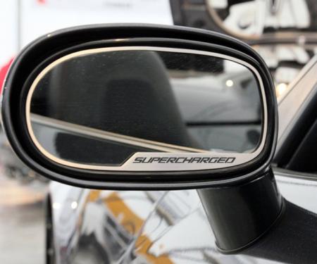 American Car Craft 2005-2019 Chevrolet Corvette Mirror Trim Side View Supercharged Style 2pc GM Licensed 042121