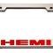 Custom HEMI License Plate Frame - Stainless Steel, Choose Vinyl or LED Color 152024