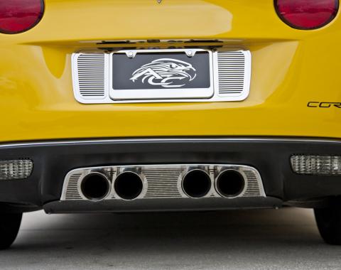 American Car Craft 2005-2013 Chevrolet Corvette Exhaust Filler Panel NPP Exhaust "Billet Style" 042127