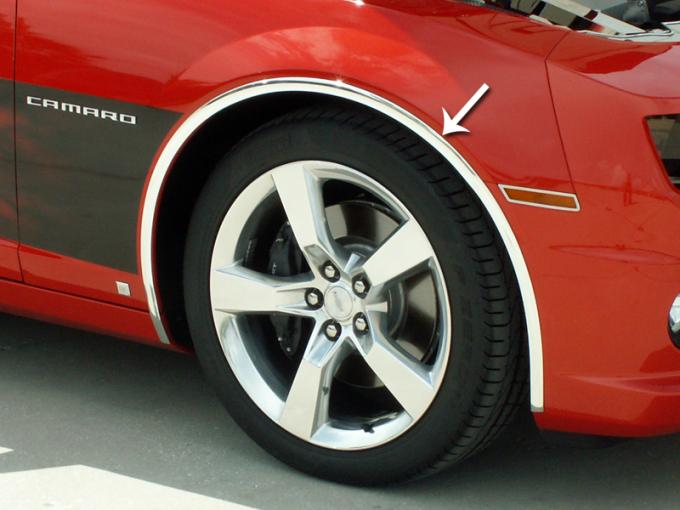 American Car Craft 2010-2013 Chevrolet Camaro Wheel Well Molding Kit Chrome 1" 4pc 102028