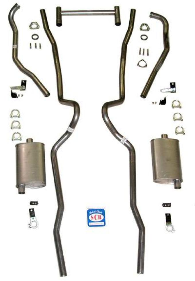 Shafers Classic Reproductions 1955-1957 Chevrolet Full Size 2" Dual Turbo Small Block Exhaust System 63027