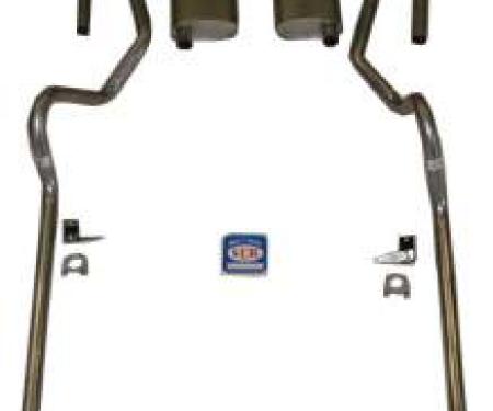 Shafers Classic Reproductions 1955-1957 Chevrolet Full Size 2" Dual Turbo Exhaust System w/ 3/4 Headers w/o Frame Horns 63069