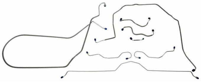 Shafers Classic Reproductions 1970-1973 Chevrolet Corvette Full Brake Line Set, Stainless Steel CBL914S